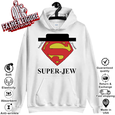 Super Jew Shirt Funny Superman Super Jew Hoodie