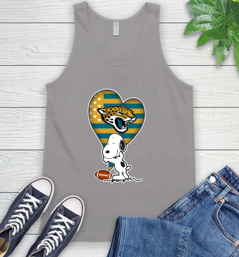 Jacksonville Jaguars NFL Football The Peanuts Movie Adorable Snoopy Tank Top 4