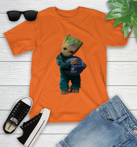 NBA Groot Guardians Of The Galaxy Basketball Sports Memphis Grizzlies Youth T-Shirt 7