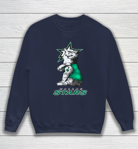 NHL My Cat Loves Dallas Stars Hockey Sweatshirt 2