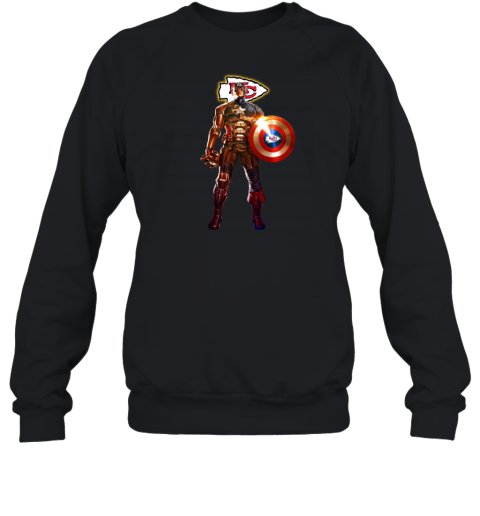 NFL Captain America Kansas City Chiefs Sweatshirt