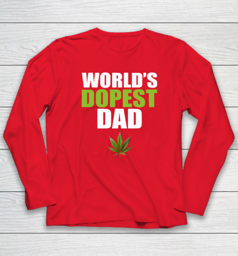 World's Dopest Dad Marijuana Long Sleeve T-Shirt 6