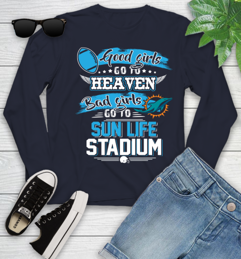Miami Dolphins NFL Bad Girls Go To Sun Life Stadium Shirt Youth Long Sleeve 2