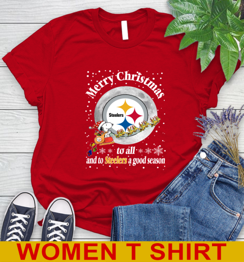Pittsburgh Steelers Merry Christmas To All And To Steelers A Good Season NFL Football Sports Women's T-Shirt 11