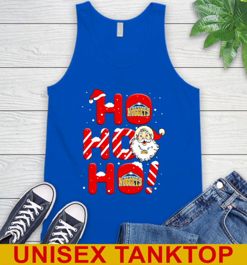 Denver Nuggets NBA Basketball Ho Ho Ho Santa Claus Merry Christmas Shirt Tank Top 4