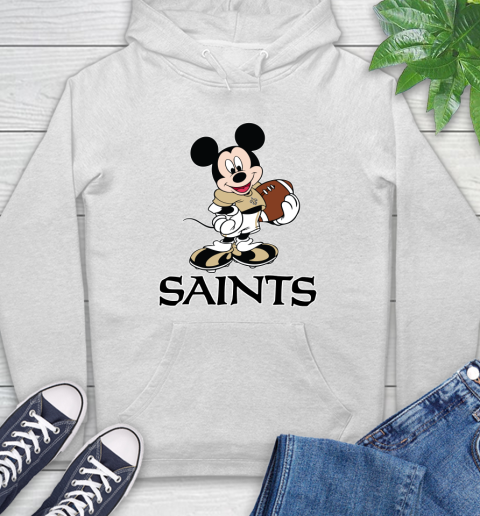 NFL Football New Orleans Saints Cheerful Mickey Mouse Shirt Hoodie 2