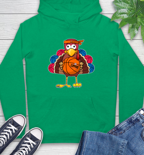 LA Clippers Turkey thanksgiving day Hoodie - Image 9