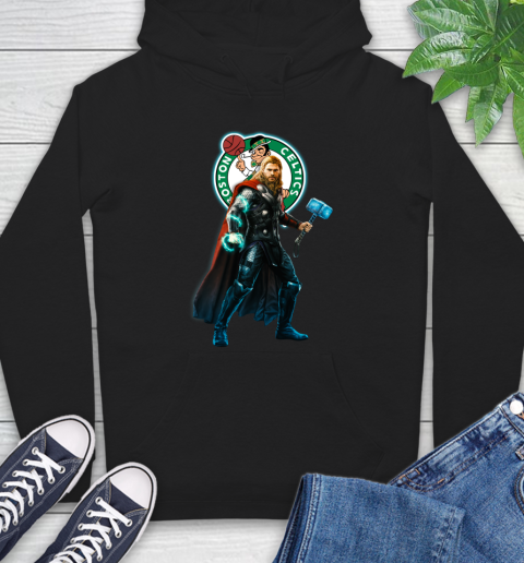 NBA Thor Avengers Endgame Basketball Boston Celtics Hoodie 2