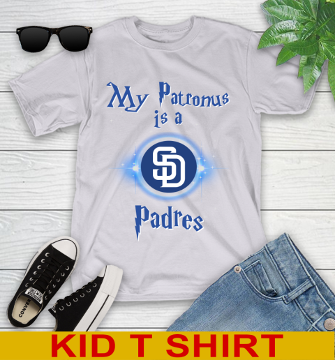 MLB Baseball Harry Potter My Patronus Is A San Diego Padres Youth T-Shirt 4