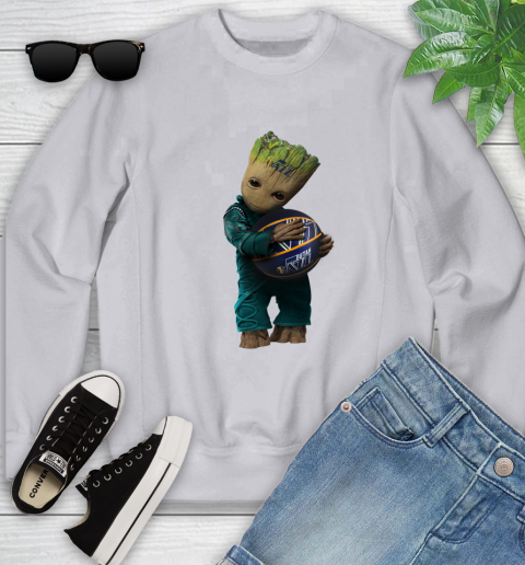 NBA Groot Guardians Of The Galaxy Basketball Sports Utah Jazz Youth Sweatshirt 4
