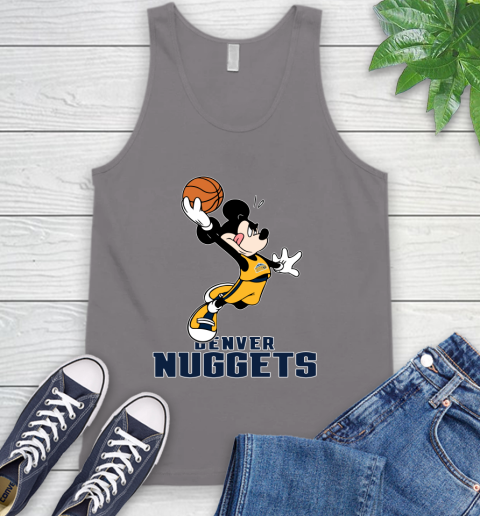 NBA Basketball Denver Nuggets Cheerful Mickey Mouse Shirt Tank Top 7