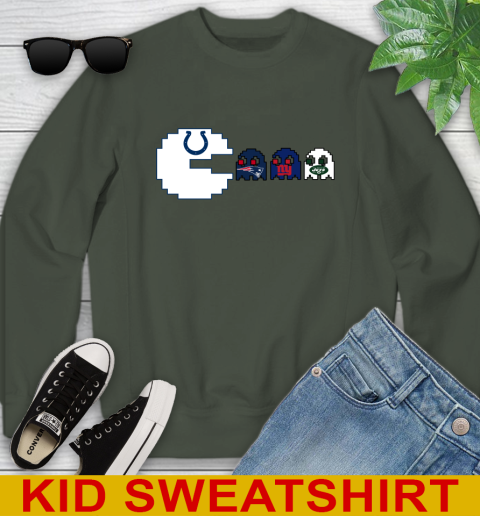 Indianapolis Colts NFL Football Pac Man Champion Youth Sweatshirt 9