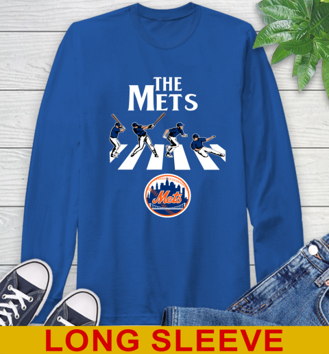 MLB Baseball New York Mets The Beatles Rock Band Shirt Long Sleeve T-Shirt 11