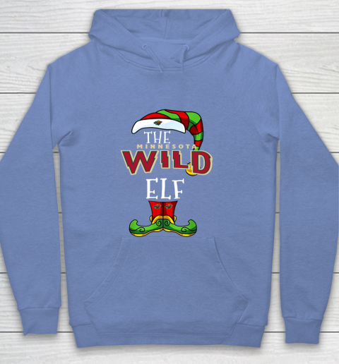 Minnesota Wild Christmas ELF Funny NHL Youth Hoodie 8