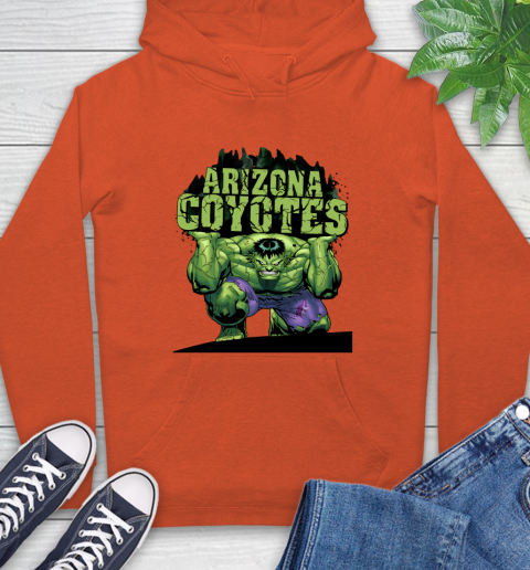 Arizona Coyotes NHL Hockey Incredible Hulk Marvel Avengers Sports Hoodie 5