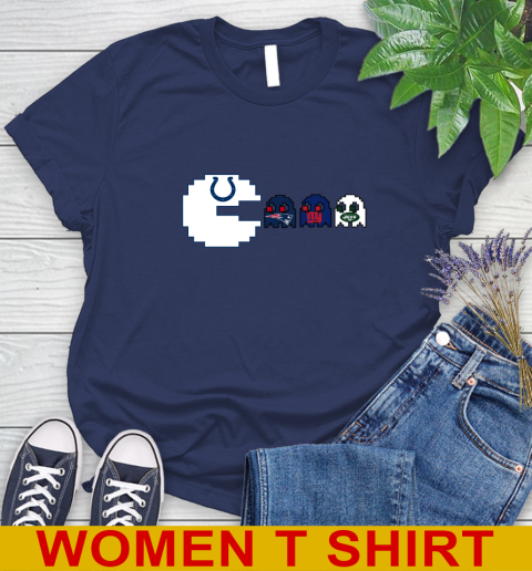 Indianapolis Colts NFL Football Pac Man Champion Women's T-Shirt 12