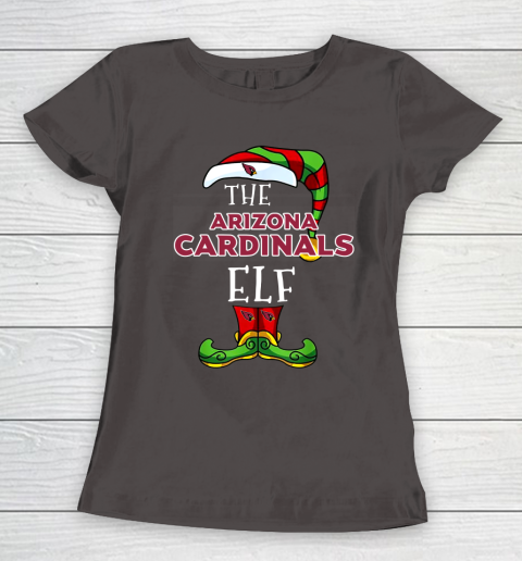 Arizona Cardinals Christmas ELF Funny NFL Women's T-Shirt 7