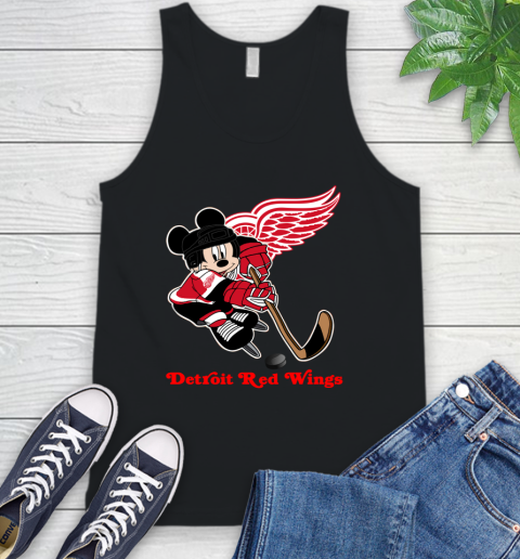 NHL Detroit Red Wings Mickey Mouse Disney Hockey T Shirt Tank Top 2