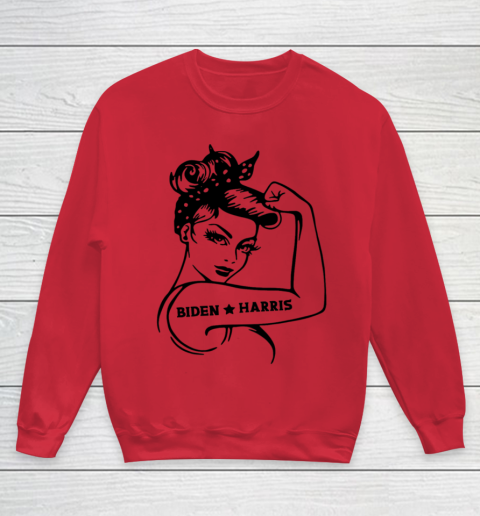 Biden Harris 2020  Joe Biden Kamala Harris Girl Empowerment Youth Sweatshirt 4