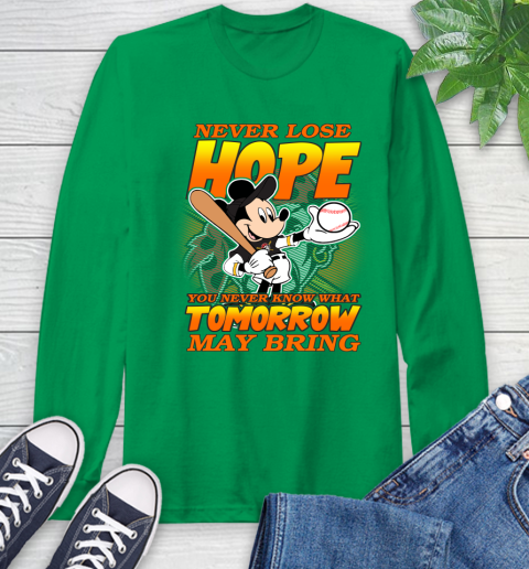 Pittsburgh Pirates MLB Baseball Mickey Disney Never Lose Hope Long Sleeve T-Shirt 8