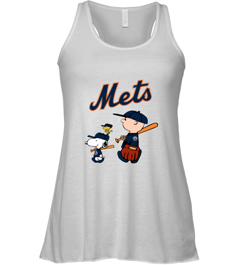 New York Mets Let's Play Baseball Together Snoopy MLB Racerback Tank
