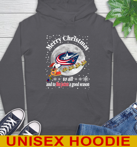 Columbus Blue Jackets Merry Christmas To All And To Blue Jackets A Good Season NHL Hockey Sports Hoodie 7