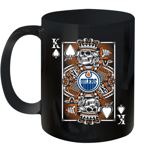 Edmonton Oilers NHL Hockey The King Of Spades Death Cards Shirt Ceramic Mug 11oz