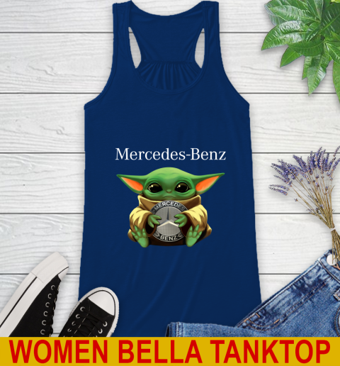 Star Wars Baby Yoda Hugs Mercedes Car Shirt 43