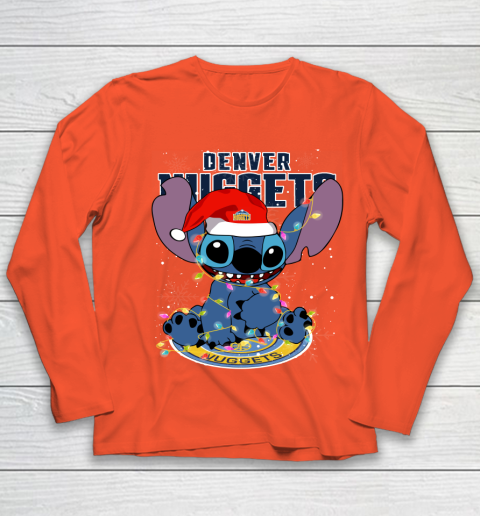 Denver Nuggets NBA noel stitch Basketball Christmas Youth Long Sleeve 2