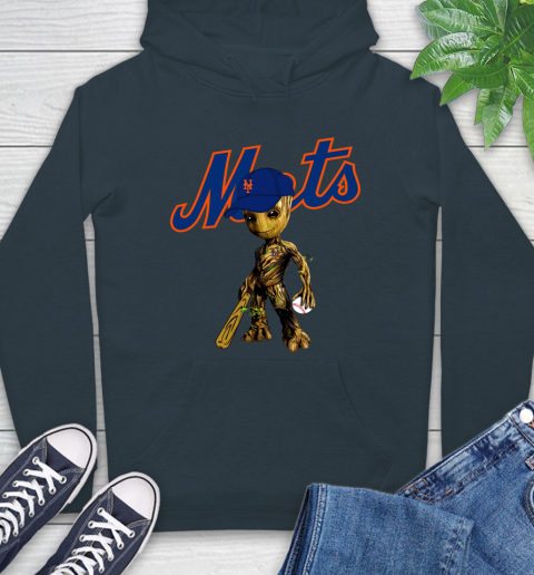 MLB New York Mets Groot Guardians Of The Galaxy Baseball Hoodie 7