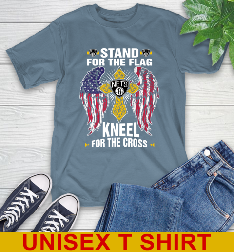 NBA Basketball Brooklyn Nets Stand For Flag Kneel For The Cross Shirt T-Shirt 8