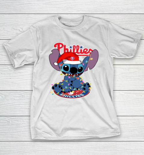Philadelphia Phillies MLB noel stitch Baseball Christmas T-Shirt