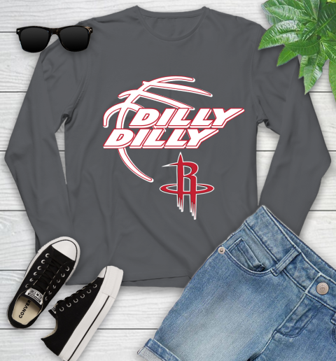 NBA Houston Rockets Dilly Dilly Basketball Sports Youth Long Sleeve 8