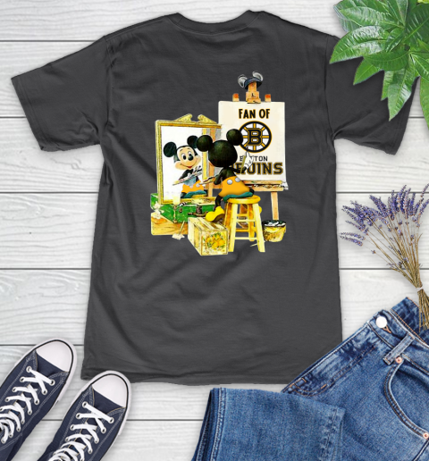 NHL Hockey Boston Bruins Mickey Drawing Shirt 77