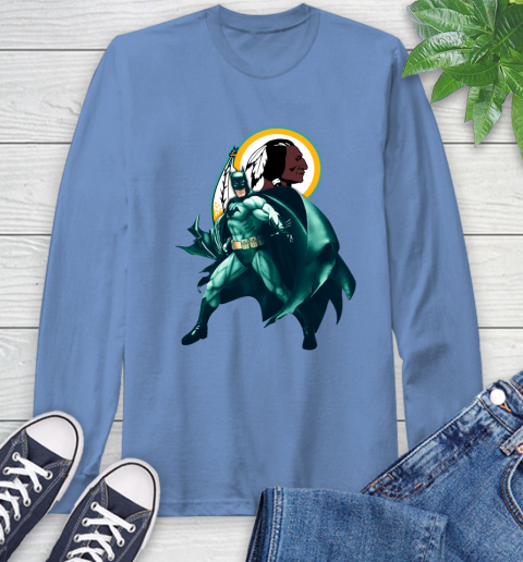 NFL Batman Football Sports Washington Redskins Long Sleeve T-Shirt 11