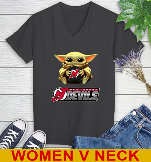 NHL Hockey New Jersey Devils Star Wars Baby Yoda Shirt 85