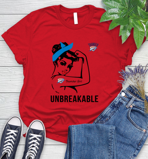 NBA Oklahoma City Thunder Girl Unbreakable Basketball Sports Women's T-Shirt 9