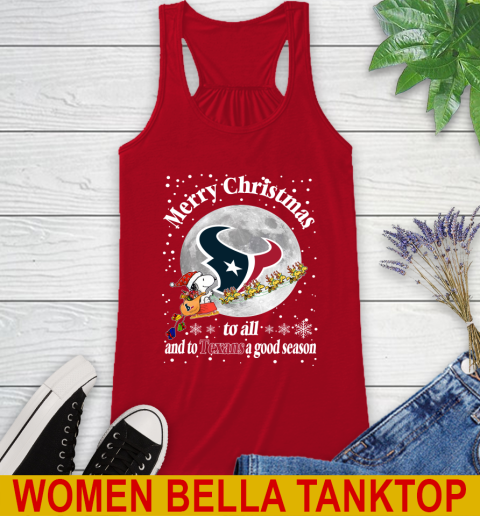 Houston Texans Merry Christmas To All And To Texans A Good Season NFL Football Sports Racerback Tank 4