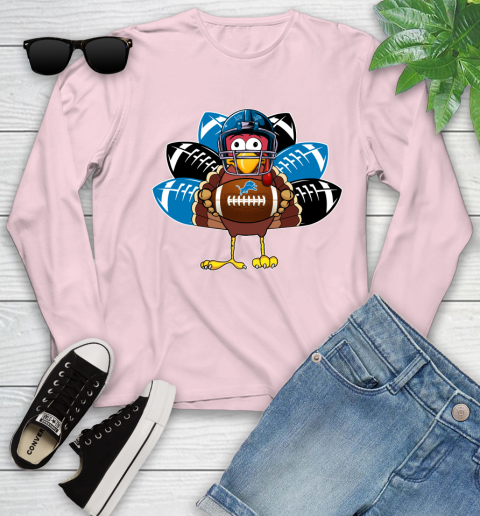 Detroit Lions Turkey Thanksgiving Day Youth Long Sleeve 10
