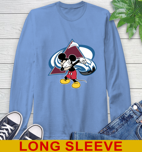 Colorado Avalanche NHL Hockey Dabbing Mickey Disney Sports Long Sleeve T-Shirt 11