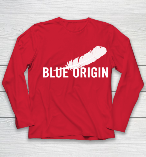 Blue Origin  All White Youth Long Sleeve 8