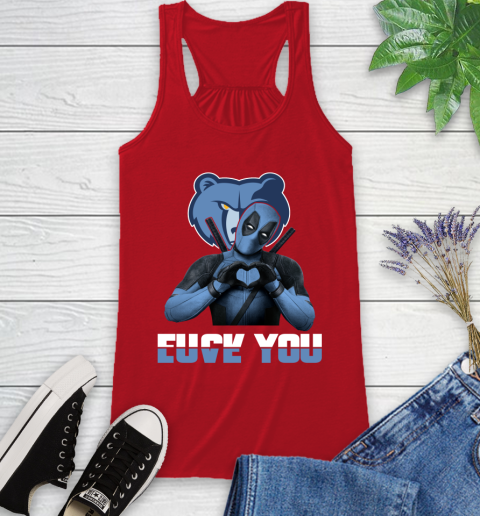 NBA Memphis Grizzlies Deadpool Love You Fuck You Basketball Sports Racerback Tank 5