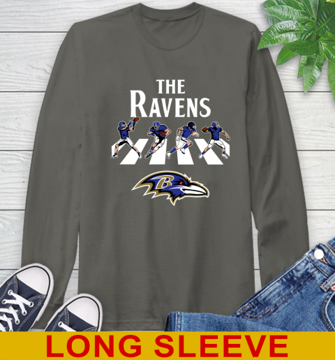NFL Football Baltimore Ravens The Beatles Rock Band Shirt Long Sleeve T-Shirt 10