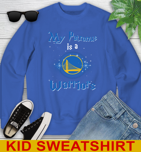 NBA Basketball Harry Potter My Patronus Is A Golden State Warriors Youth Sweatshirt 6