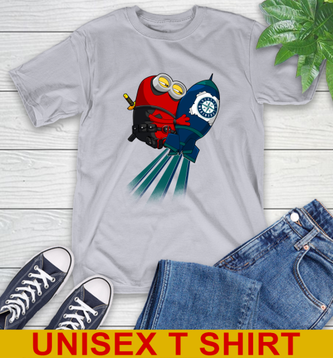 MLB Baseball Seattle Mariners Deadpool Minion Marvel Shirt T-Shirt 5