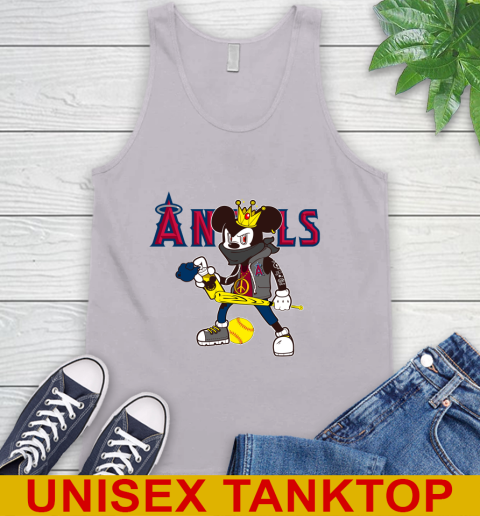 Los Angeles Angels MLB Baseball Mickey Peace Sign Sports Tank Top 4