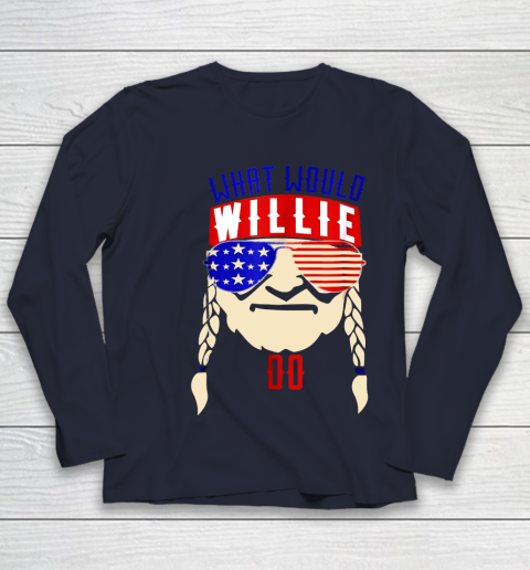 Willie Nelson shirt What would Willie do Youth Long Sleeve 2