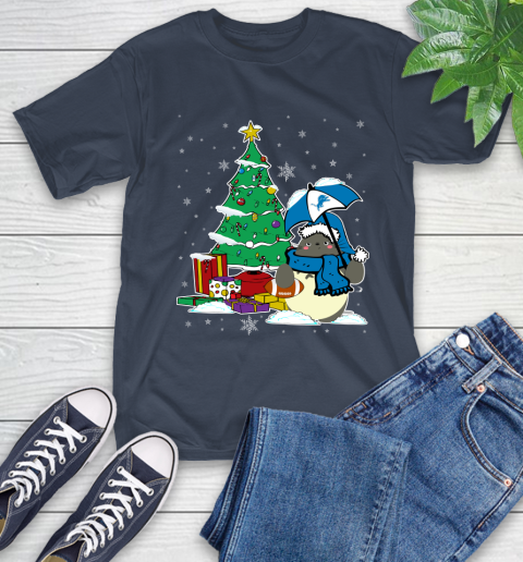 Detroit Lions NFL Football Cute Tonari No Totoro Christmas Sports T-Shirt 3