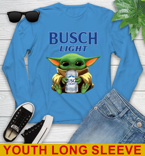 Star Wars Baby Yoda Hugs Busch Light Beer Shirt 129