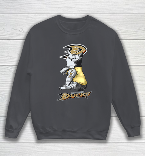 NHL My Cat Loves Anaheim Ducks Hockey Sweatshirt 4